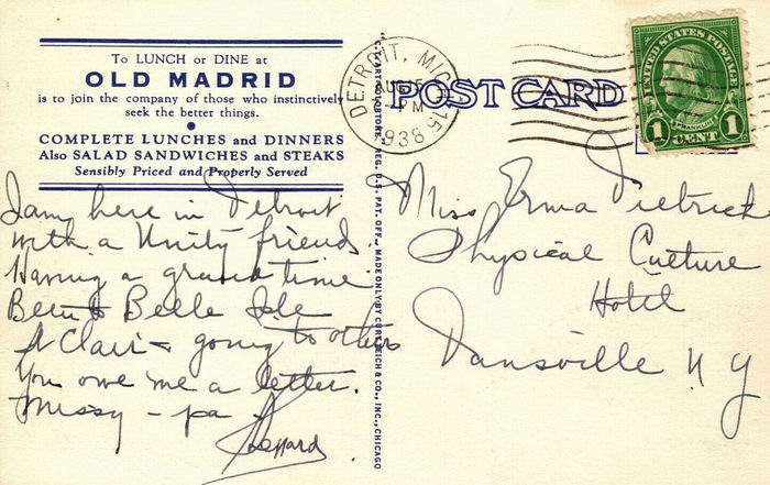 Old Madrid - Old Postcard Photo (newer photo)